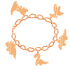 Dino Charm Bracelet (Copper)
