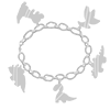 Dino Charm Bracelet (Silver)